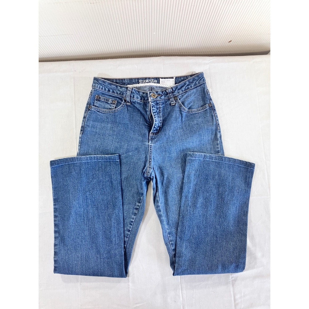 St Johns Bay Women Bootcut‎ Jeans Medium Wash Denim Pants Size 10